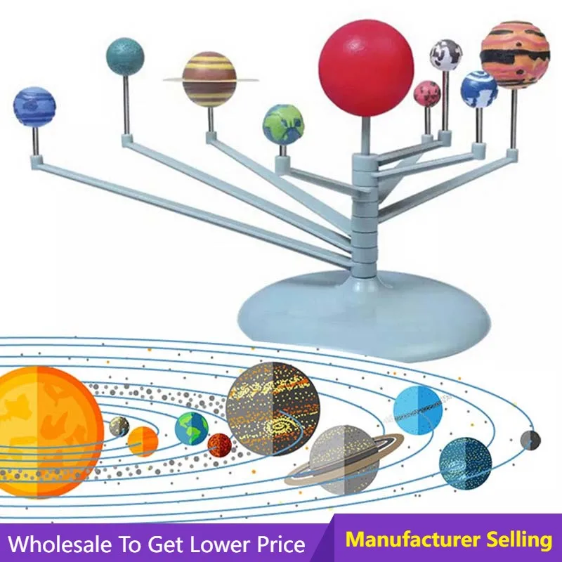 Kids Education System - Zonnestelselmodel DIY-montage Planeten Model Science Kit