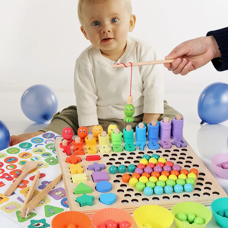 Educational Cartoon For Kids - Educatief speelgoed voor kinderen Montessori Houten