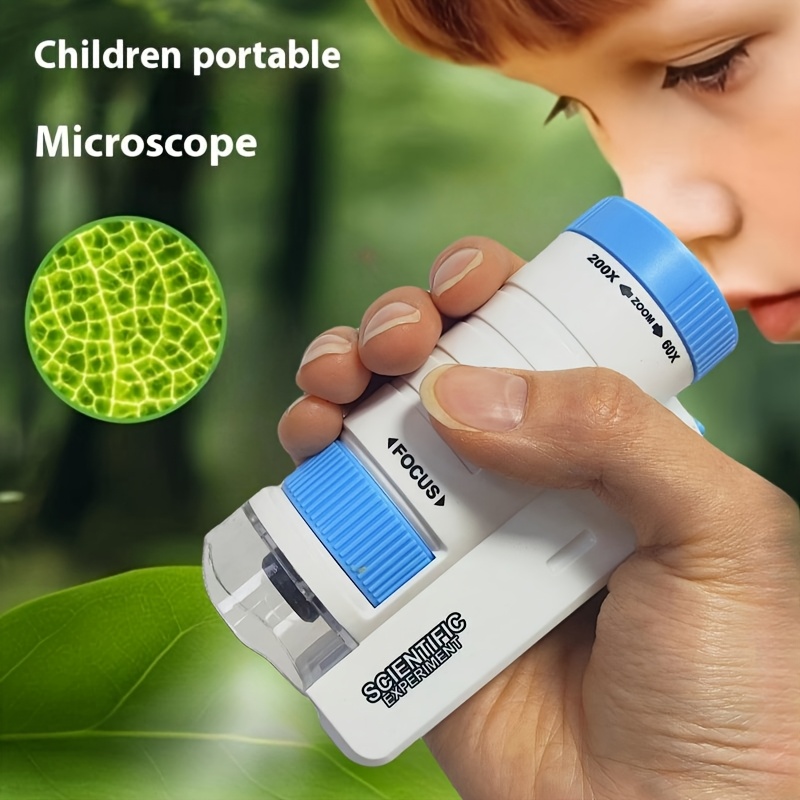 Kids Doctor Education - Handheld Microscoopset Draagbare Biologische Wetenschapsexperiment Speelgoed