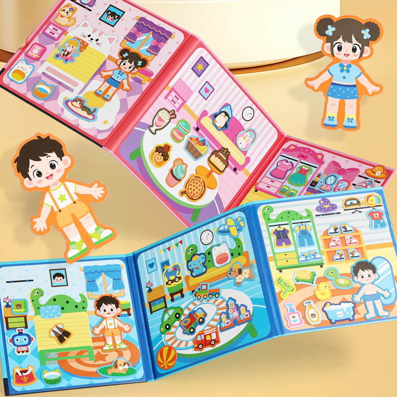 Human Body Puzzle - Montessori Jongens Meisjes Aankleedspel Druk boek