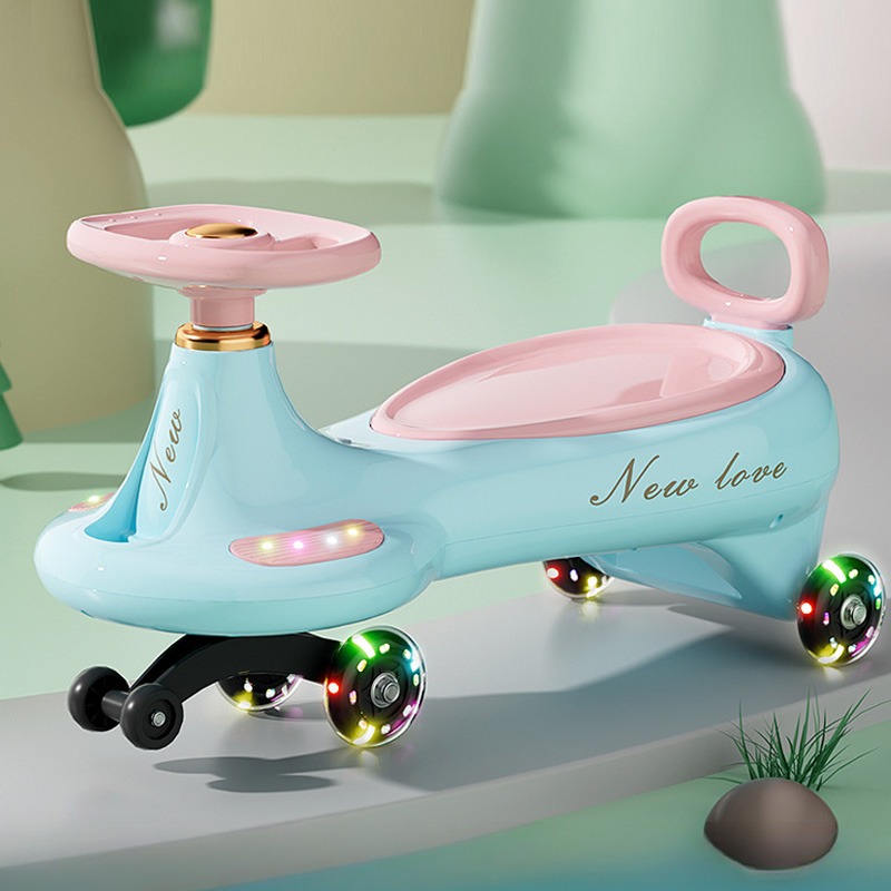Kids Educational Songs - Schattige kinderwipwagen met anti-kantel universele wielen,