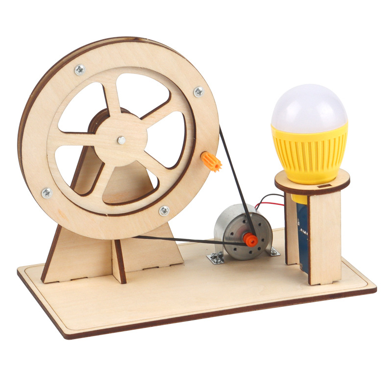 Kids Doctor Education - Houten handgenerator Kinderen Wetenschapsspeelgoed Grappig STEM