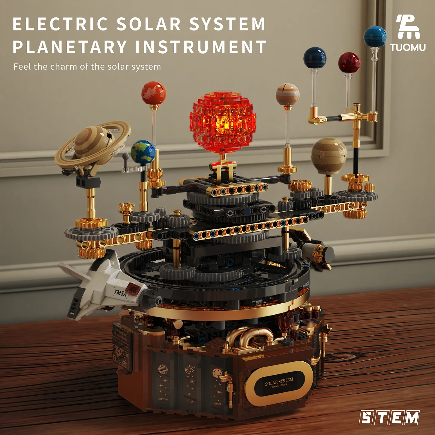 Kids Education System - Elektrisch roterend zonnestelsel bouwstenen Lucht- en