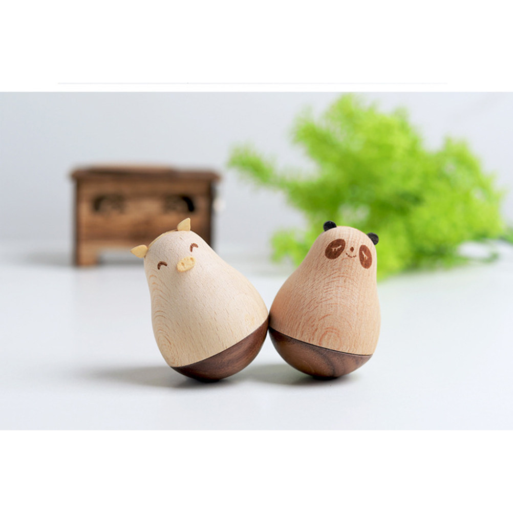 Houten dieren-tumbler decorati - Educational Cartoon For Kids recensie en prijs