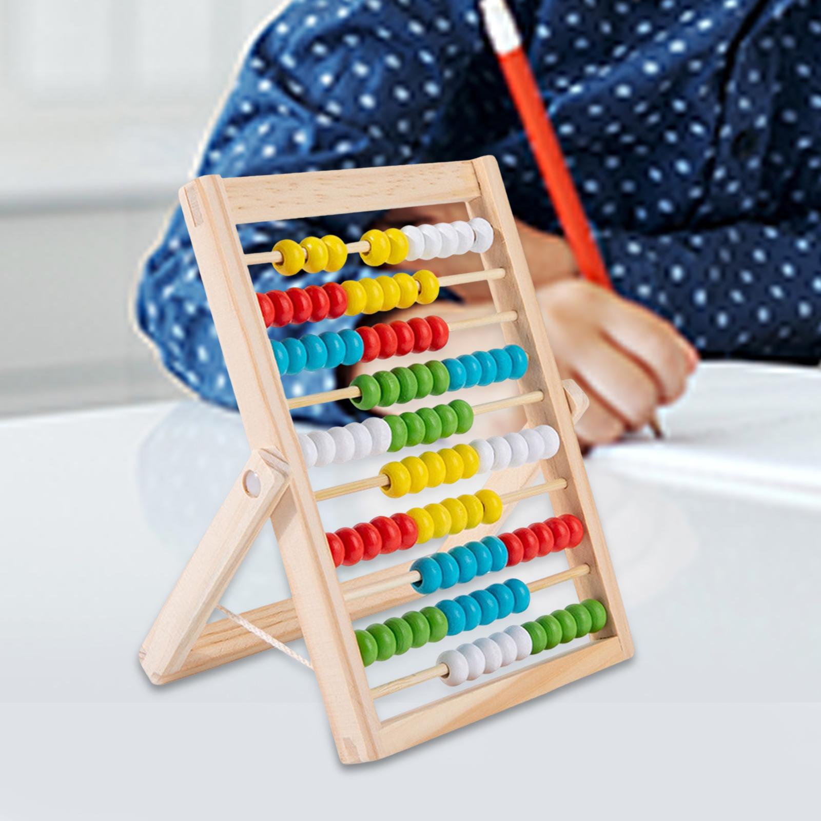 Veelkleurig houten telraam, re - Kids Education Center recensie en prijs