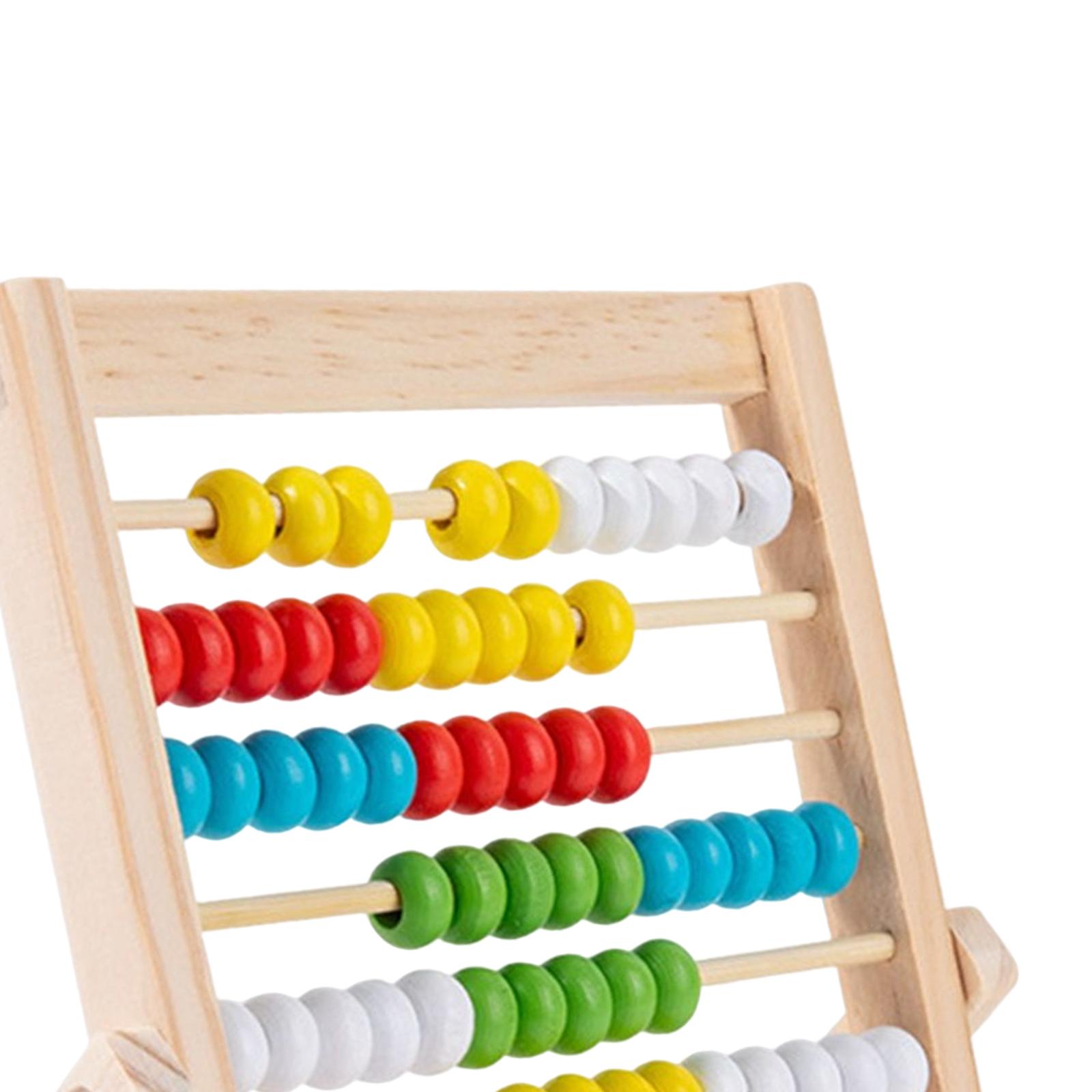Veelkleurig houten telraam, re - Kids Education Center recensie en prijs