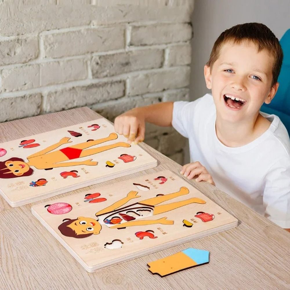 NIEUW Leerbord Montessori-puzz - Human Body Puzzle recensie en prijs