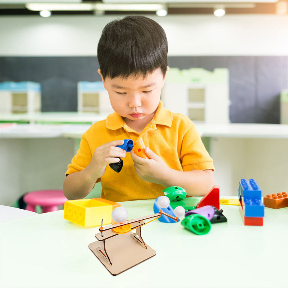 3 stuks Zon Aarde Maan Houten  - Kids Education System recensie en prijs