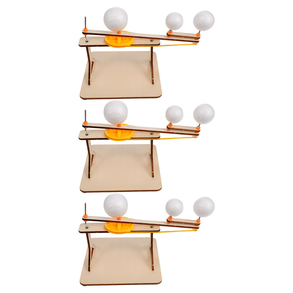 3 stuks Zon Aarde Maan Houten  - Kids Education System recensie en prijs