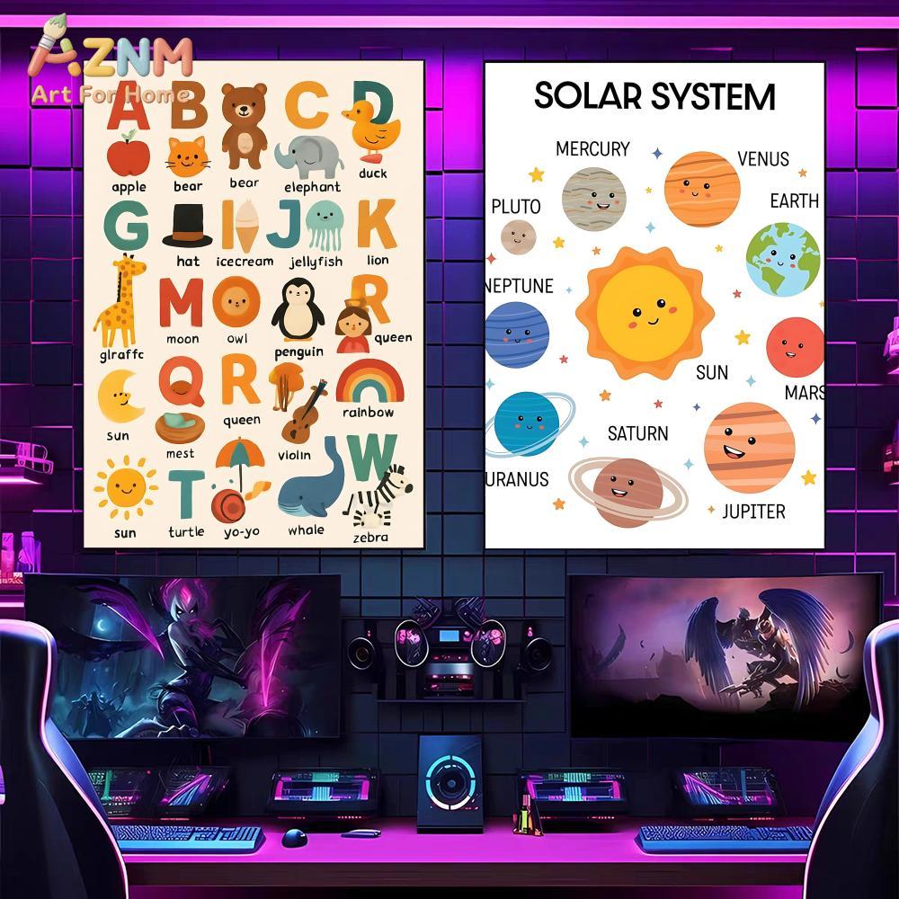 AZNM Educatieve canvas wanddec - Kids Education System recensie en prijs