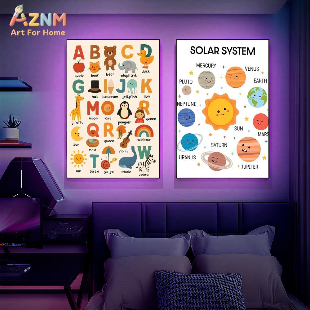 AZNM Educatieve canvas wanddec - Kids Education System recensie en prijs
