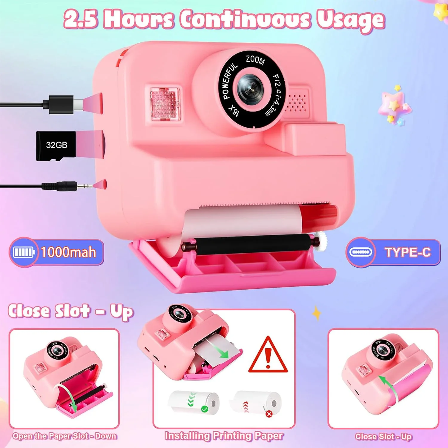 Digitale Kindercamera, Instant - Kids Education Images recensie en prijs