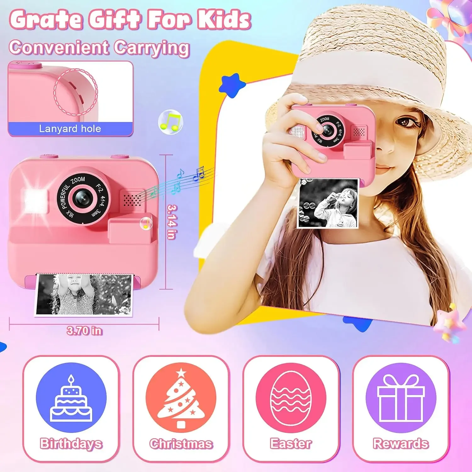 Digitale Kindercamera, Instant - Kids Education Images recensie en prijs
