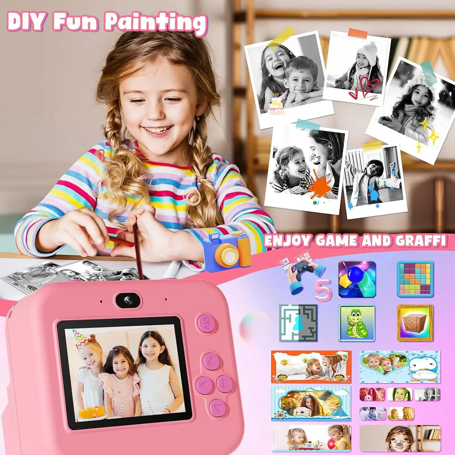 Digitale Kindercamera, Instant - Kids Education Images recensie en prijs